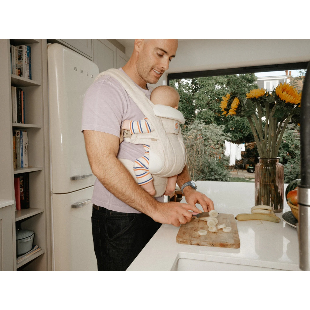 Ergobaby Omni Deluxe All-in-One Linen Baby Carrier Natural Linen