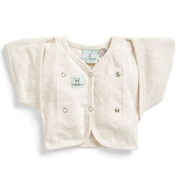 ErgoPouch Butterfly Cardi 2-6m Oatmeal Marle