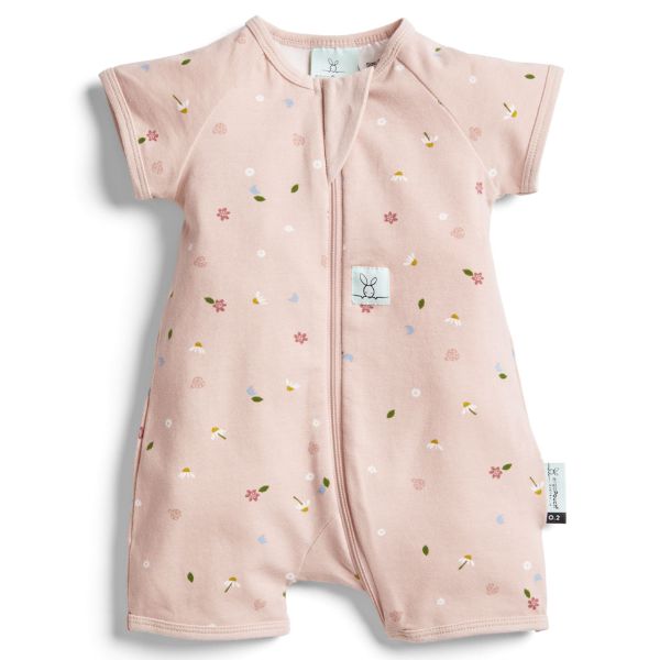ErgoPouch Short Sleeve Layers 0.2 Tog 6-12m Daisies