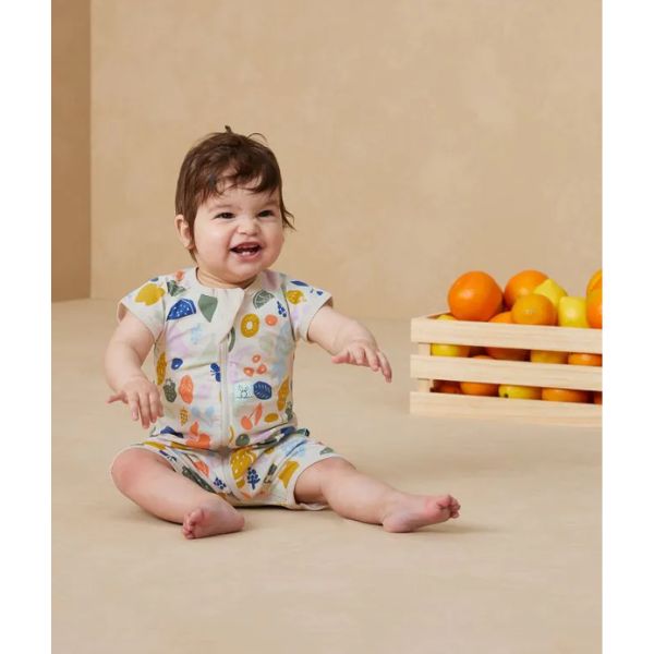 ErgoPouch Short Sleeve Layers 0.2 Tog 3-6m Fruit Salad