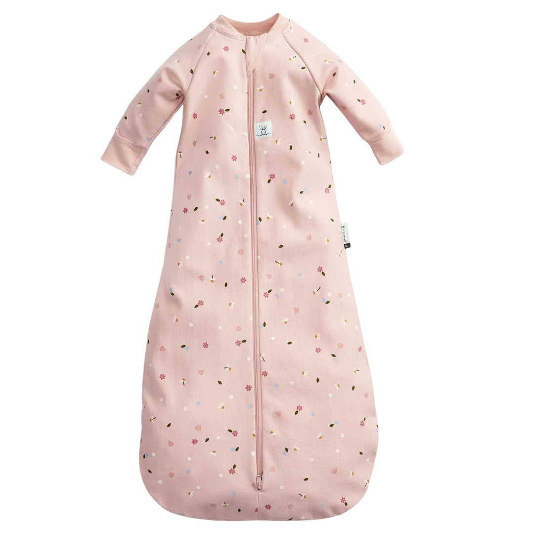 ErgoPouch Jersey Sleeping Bag 1.0 Tog With Sleeves 3-12m Daisies