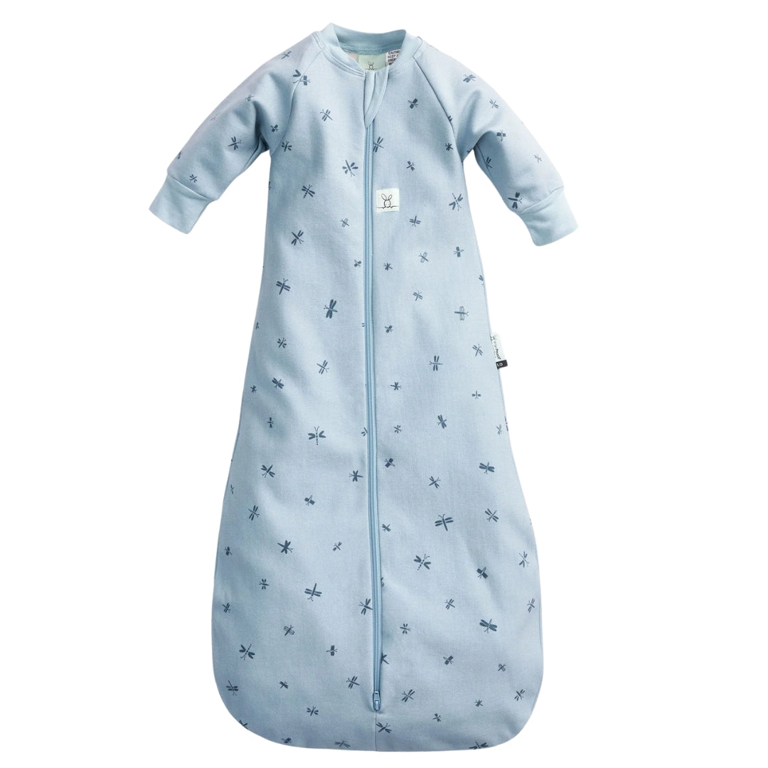 ErgoPouch Jersey Sleeping Bag 1.0 Tog With Sleeves 2-4y Dragonflies