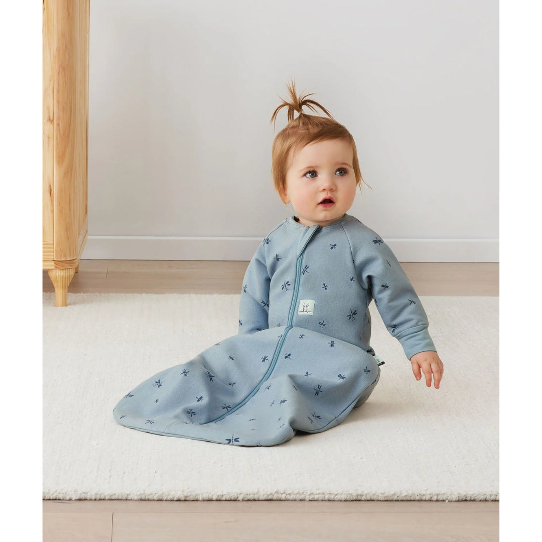 ErgoPouch Jersey Sleeping Bag 1.0 Tog With Sleeves 3-12m Dragonflies