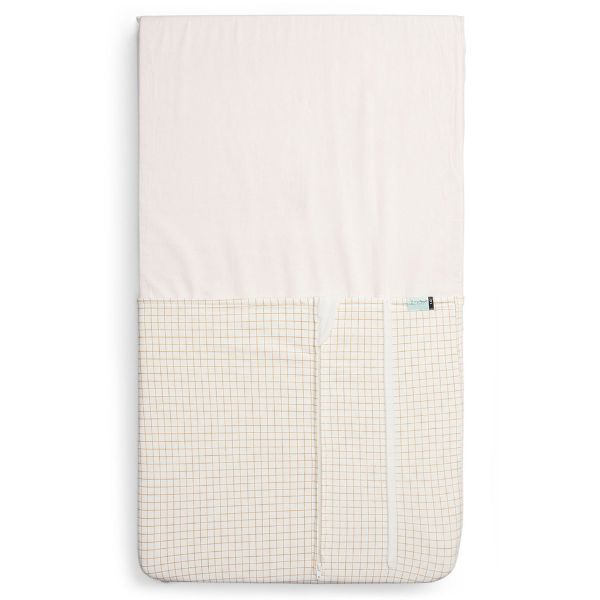 ErgoPouch HugMe Cot Blanket 0.2/1.0Tog Caramel Grid