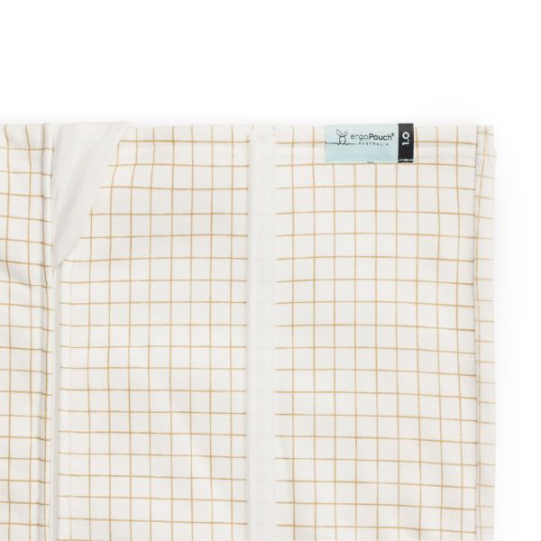 ErgoPouch HugMe Bassinet Blanket  0.2/1.0Tog Caramel Grid