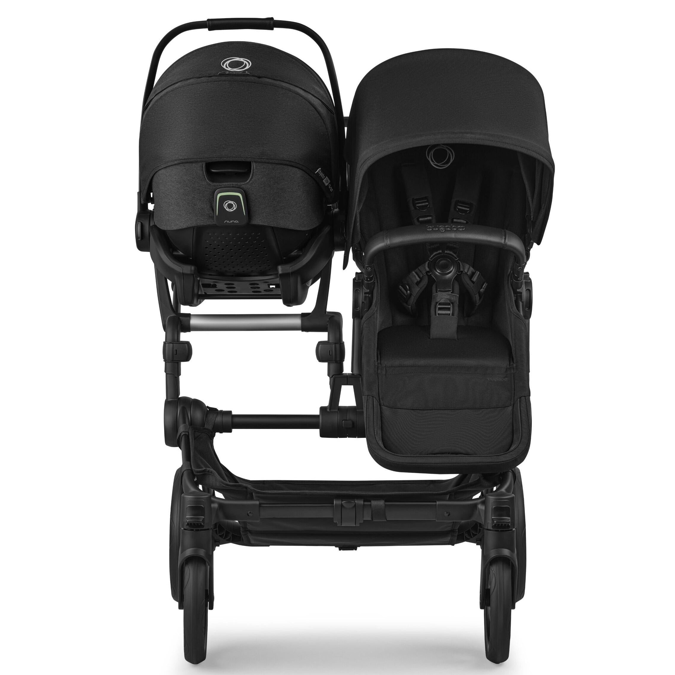 Bugaboo Donkey 6 Double Pram TRAVEL SYSTEM (includes Bugaboo Turtle car seat with base & adaptors)