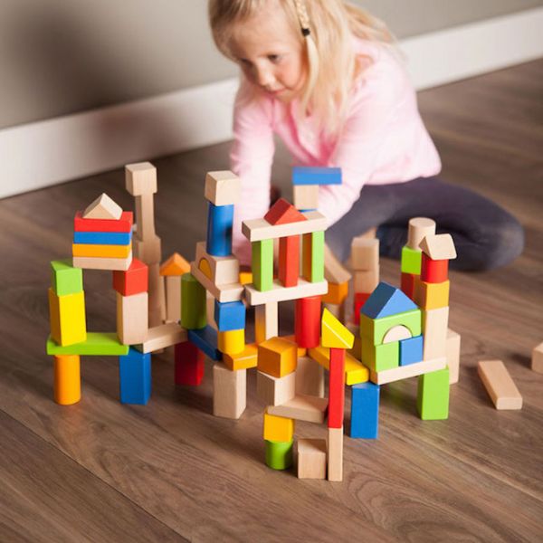 Fat Brain 100pcs Timber Blocks Set
