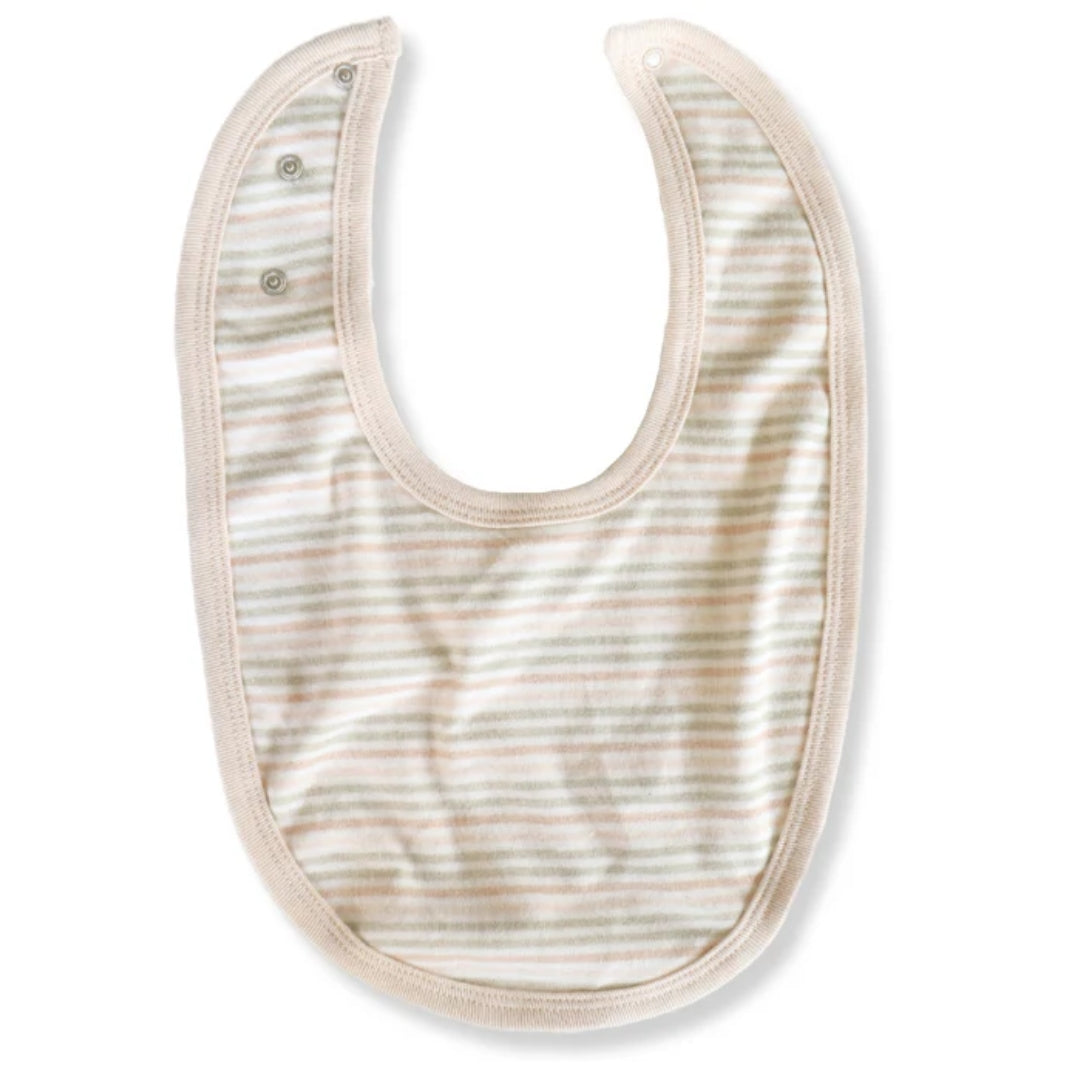 Fibre For Good Undyed Organic Cotton Adjustable Bib Stripe