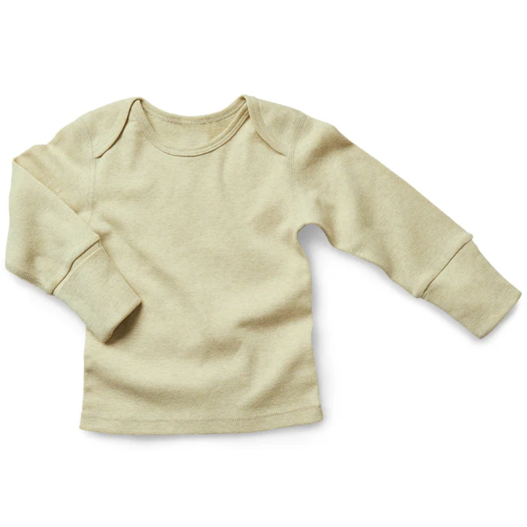 Fibre For Good Undyed Organic Cotton Long Sleeve Tee Sage