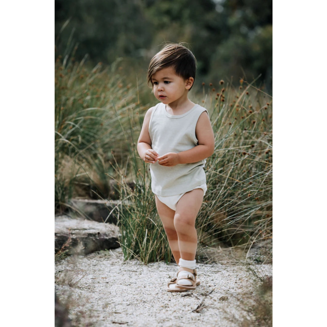 Fibre For Good Undyed Organic Cotton Singlet Natural White