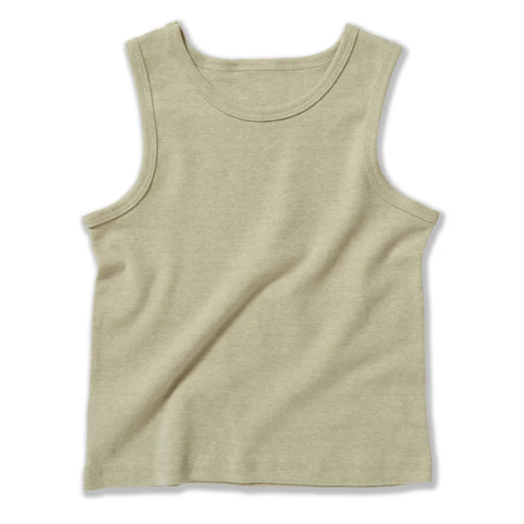 Fibre For Good Undyed Organic Cotton Singlet Sage