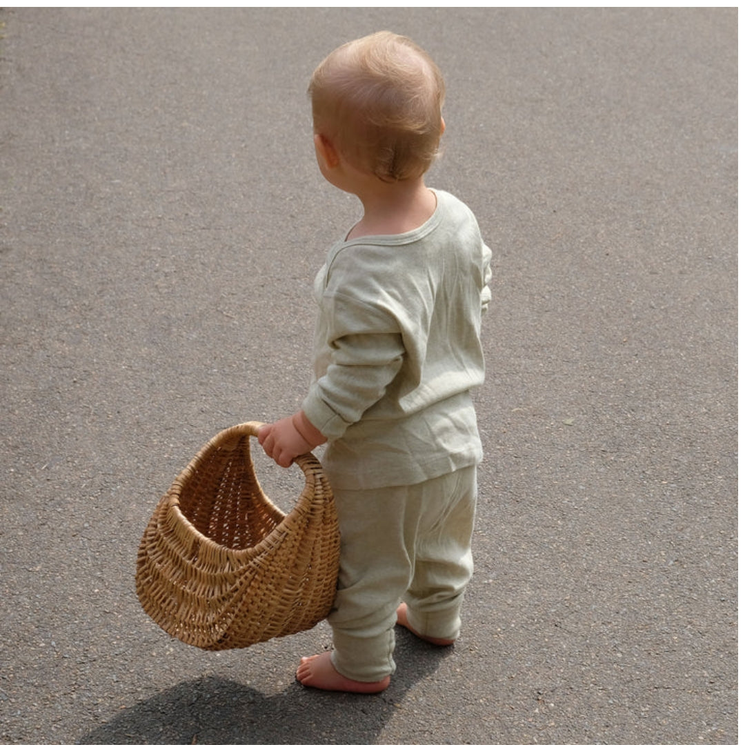 Fibre For Good Undyed Organic Cotton Pants Sage