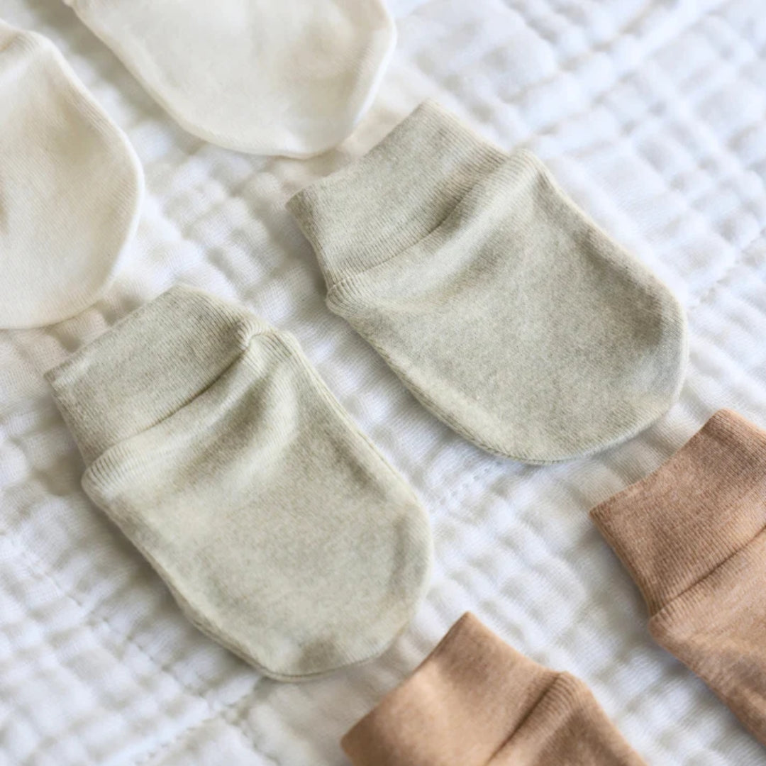 Fibre For Good Undyed Organic Cotton Mittens 3 Pack