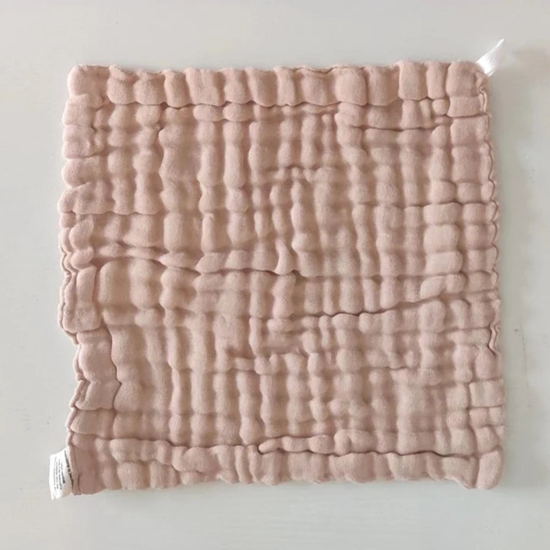 Fibre For Good Undyed Organic Cotton Reusable Wipes 5 Pack Brown