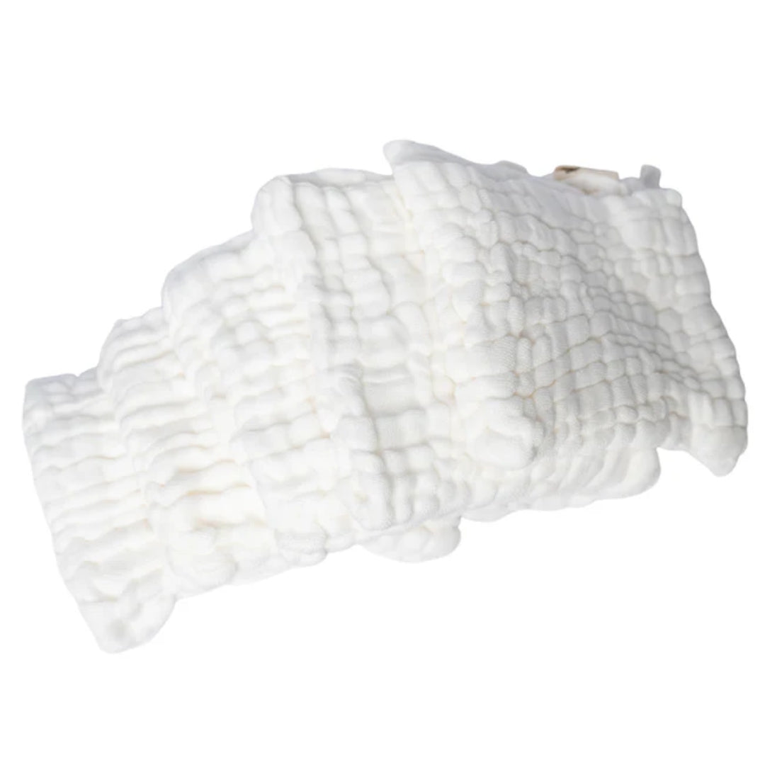 Fibre For Good Undyed Organic Cotton Reusable Wipes 5 Pack White