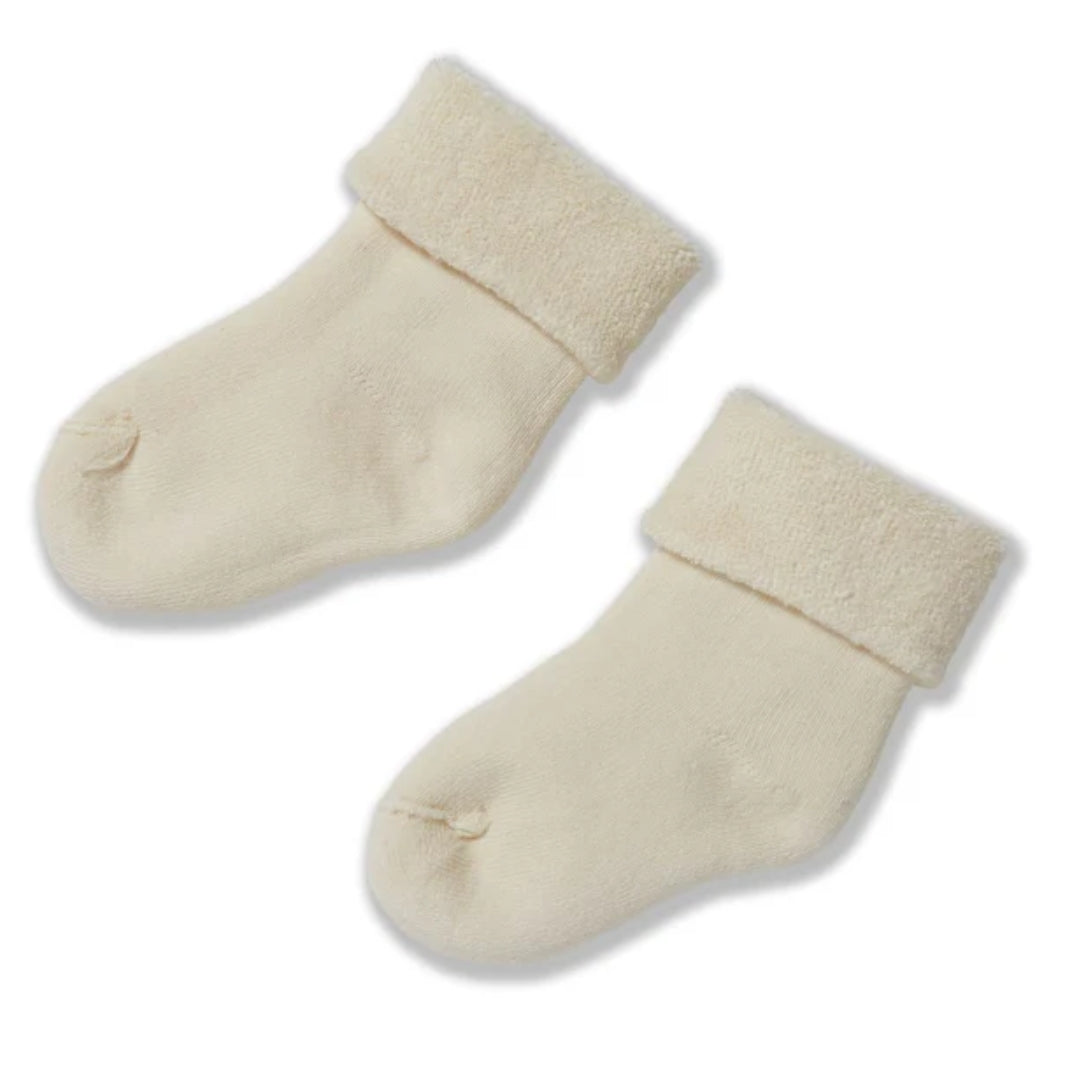 Fibre For Good Undyed Organic Cotton Plain 3 Pack Socks Medium (6-18 Months)