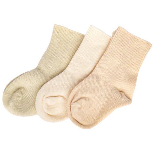 Fibre For Good Organic Cotton Ribbed 3 Pack Baby Socks
