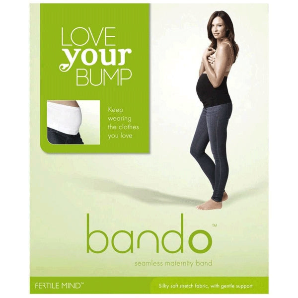 Fertile Mind Love Your Bump Bando White - M-L (12-16)