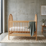 Gusto + Darcy Aphrodite Cot Maple Wash with Eldita Mattress