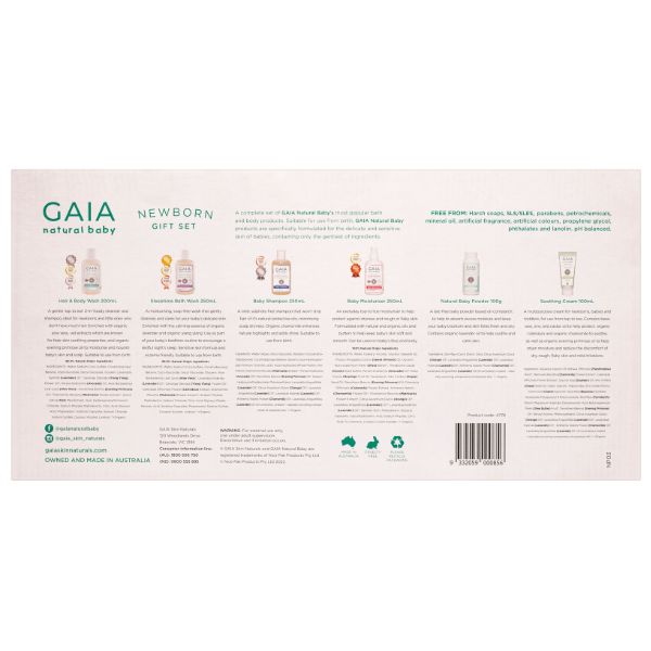 Gaia Natural Baby Newborn Baby Gift Set