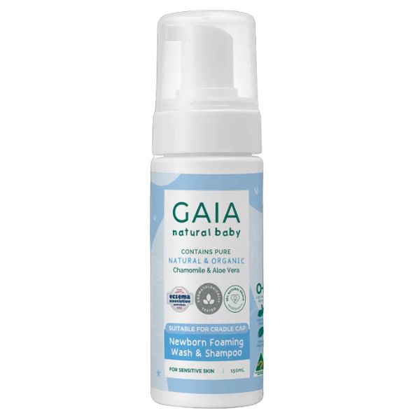 Gaia Newborn Foaming Shampoo & Wash 150mL