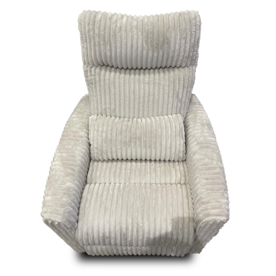 Gusto + Darcy Anesi Reclining Rocking Chair Ivory Jumbo Cord