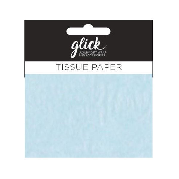 Waterlyn Glick Plain Arctic Blue Tissue Paper 4 Sheets