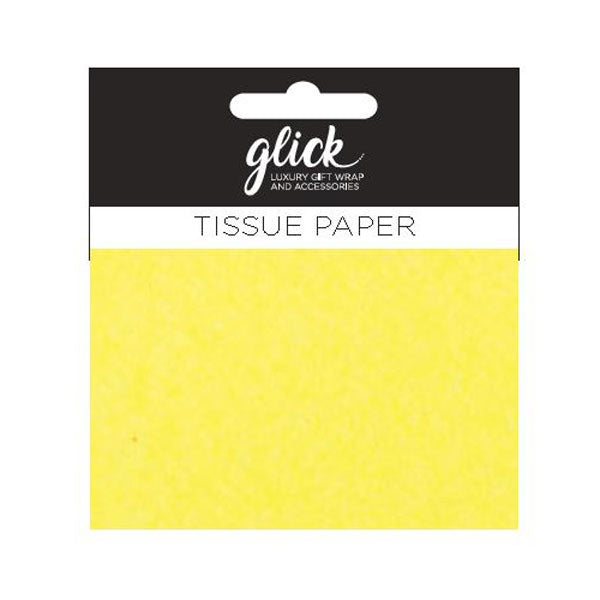 Waterlyn Glick Plain Lemon Tissue Paper 4 Sheets