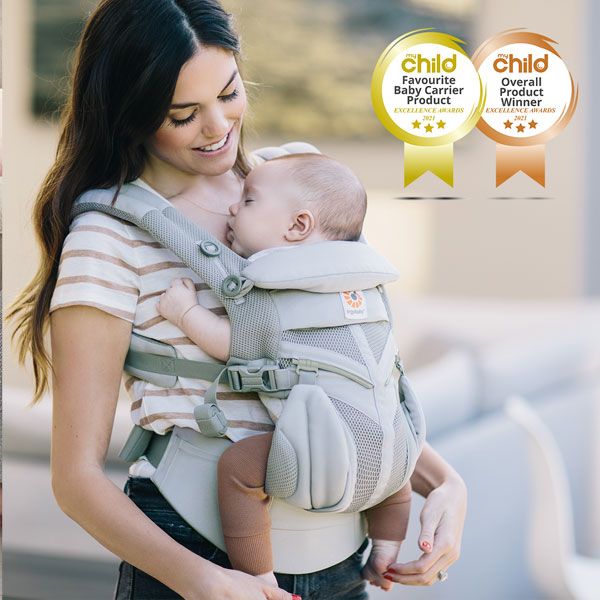 Ergobaby Omni Classic Mesh Baby Carrier Pearl Grey