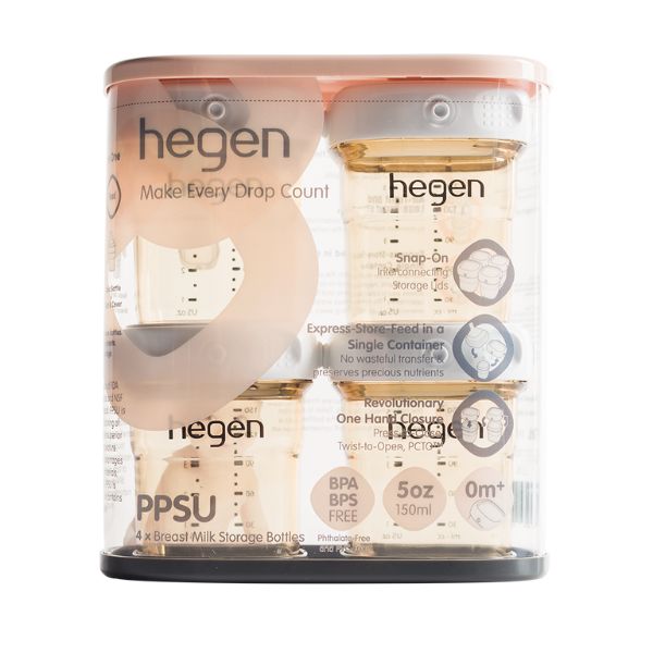 Hegen PCTO 150ml Breast Milk Storage PPSU 4pk