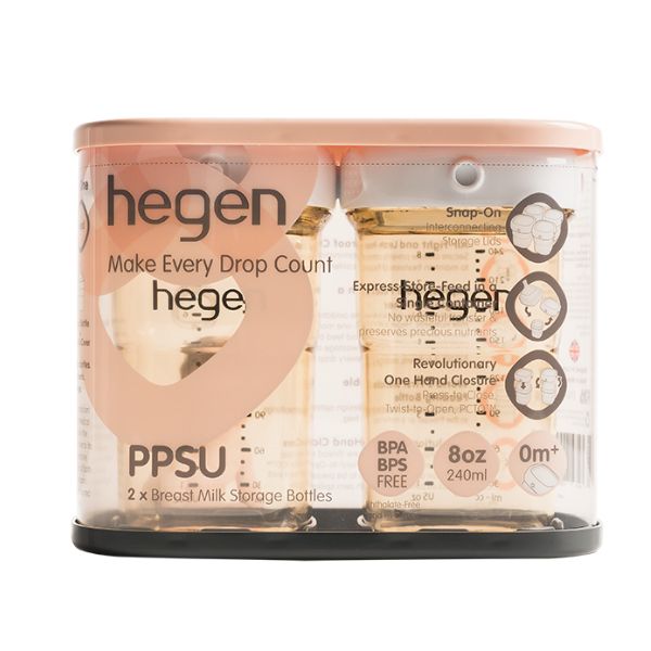Hegen PCTO 240ml Breast Milk Storage PPSU 2pk