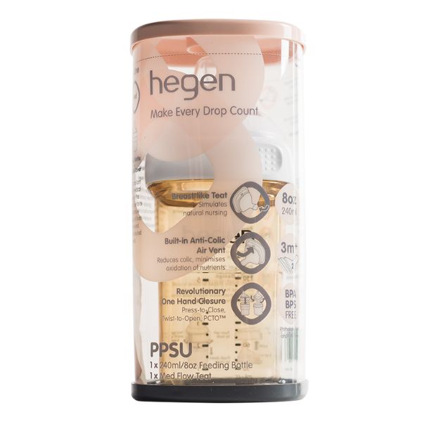 Hegen PCTO 240ml Feeding Bottle PPSU (3-6 Months)