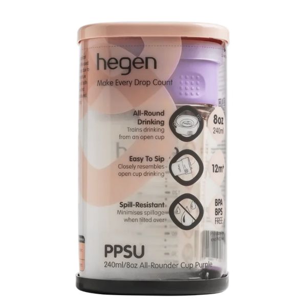 Hegen PCTO 240ml All-Rounder Cup PPSU Purple