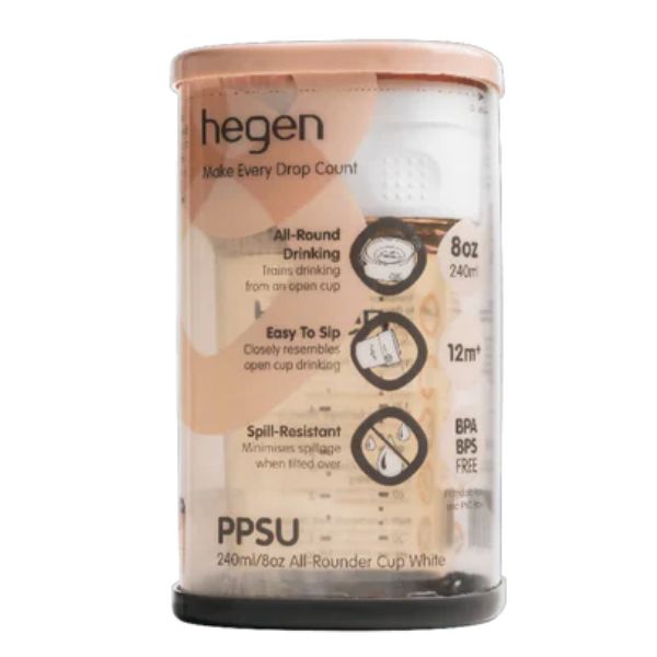 Hegen PCTO 240ml All-Rounder Cup PPSU White