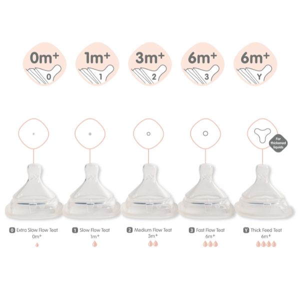 Hegen Teat 2 Pack Medium Flow (3 to 6 Months)