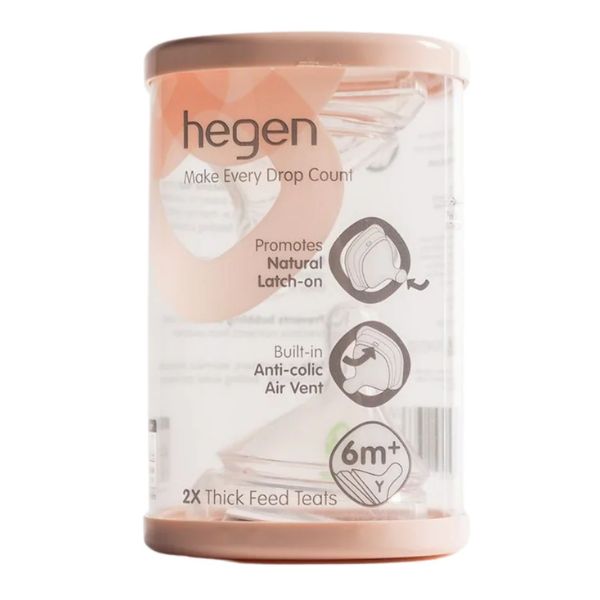 Hegen Teat 2 Pack Thick Feed (For Thickened Liquids)