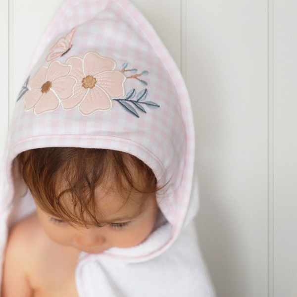 Living Textiles Hooded Towel Butterfly Garden
