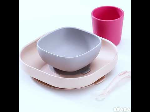 Beaba Silicone Meal Set 4pcs Eucalyptus