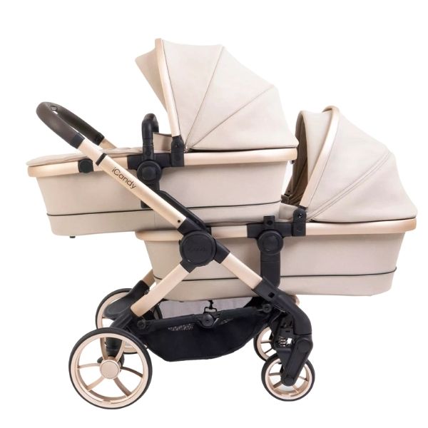 iCandy Peach 7 Twin Pram Biscotti