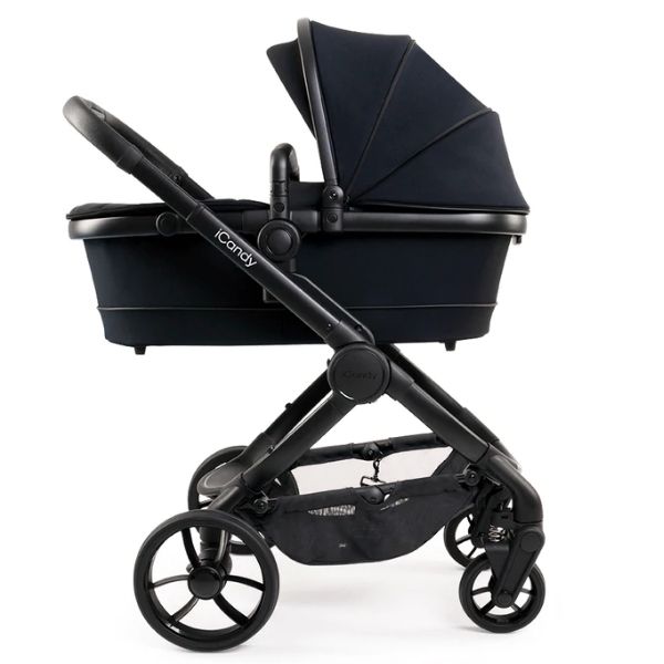 iCandy Peach 7 Pram Black TRAVEL SYSTEM (includes Maxi Cosi Infant Carrier with Base)