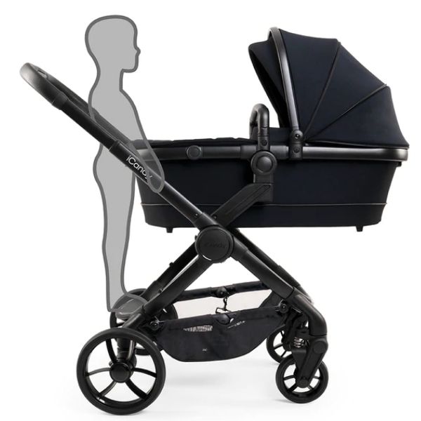 iCandy Peach 7 Pram Black TRAVEL SYSTEM (includes Maxi Cosi Infant Carrier with Base)