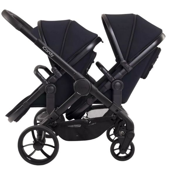 iCandy Peach 7 Pram Black TRAVEL SYSTEM (includes Maxi Cosi Infant Carrier with Base)