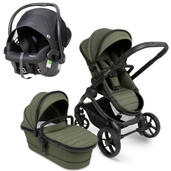 iCandy Peach 7 Pram Ivy TRAVEL SYSTEM (includes Maxi Cosi Infant Carrier with Base)