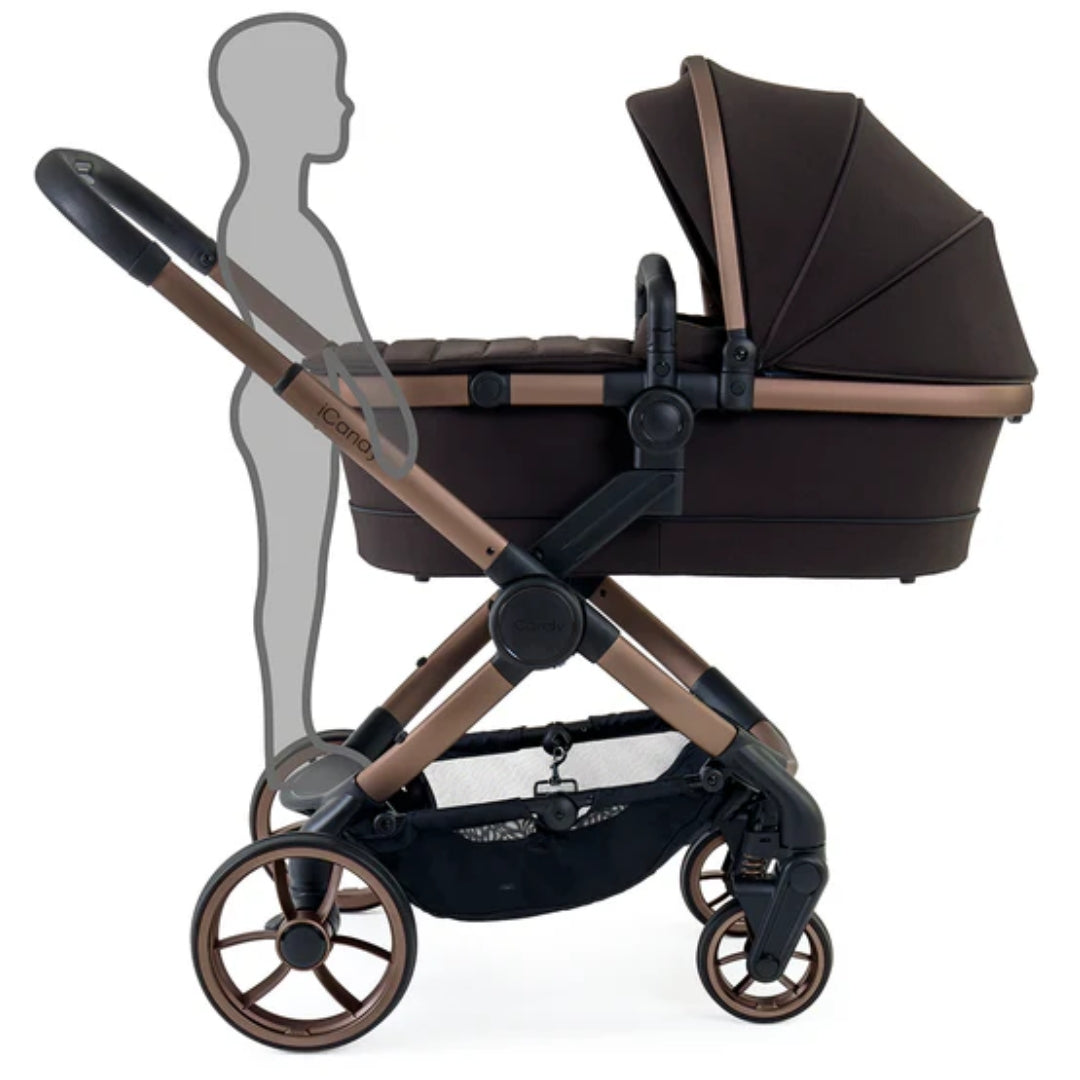 maxi cosi peach iCandy Peach 7 Pram Pecan TRAVEL SYSTEM (includes Maxi Cosi Infant Carrier with Base) – Baby Kingdom