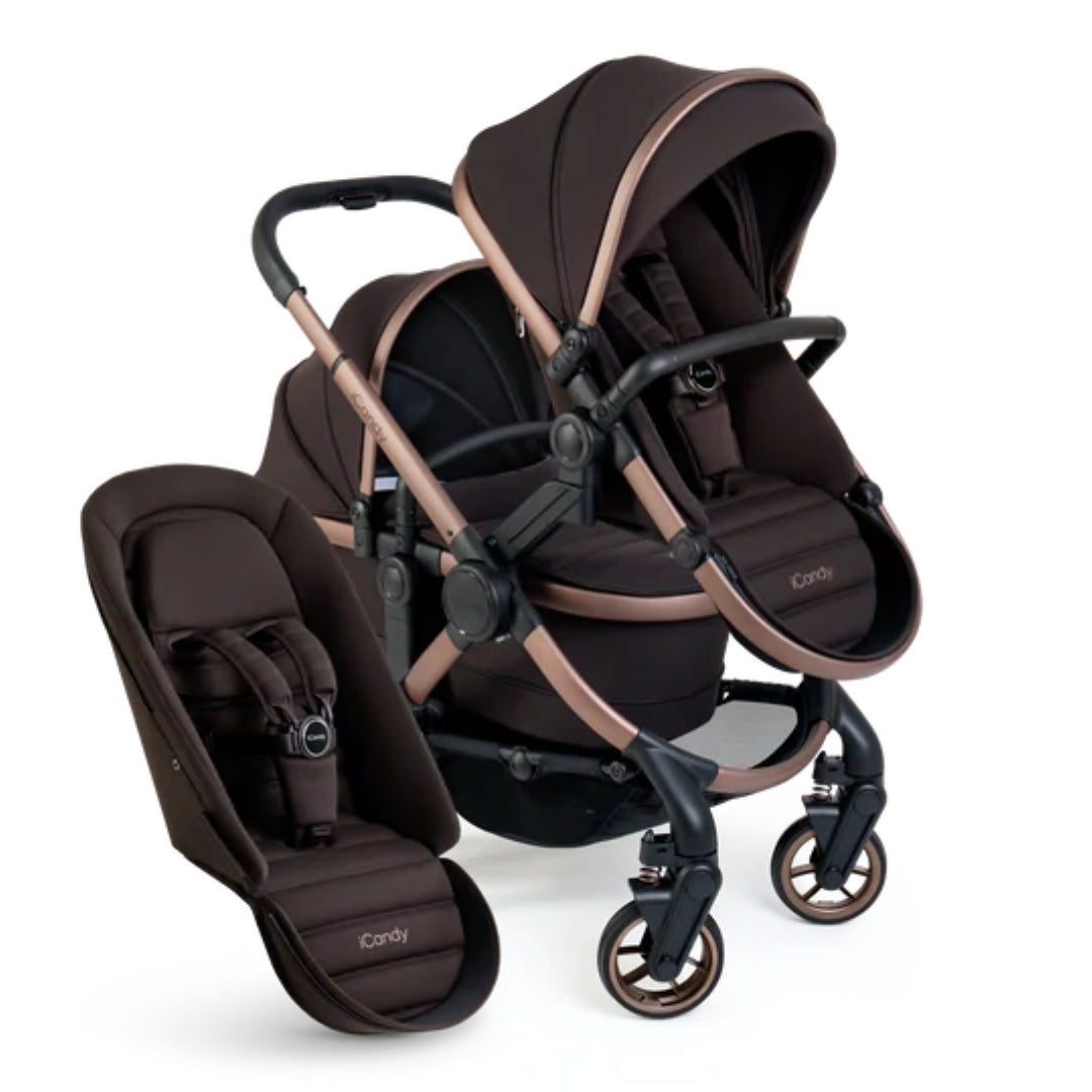 iCandy Peach 7 Double Pram Pecan