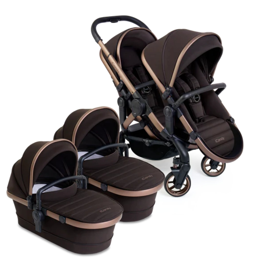 iCandy Peach 7 Twin Pram Pecan