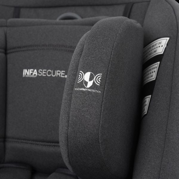 InfaSecure Momentum GO ISOfix Convertible Car Seat 0-4yrs Black Fleck