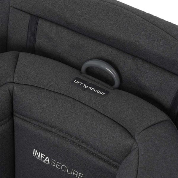 InfaSecure Momentum GO ISOfix Convertible Car Seat 0-4yrs Black Fleck