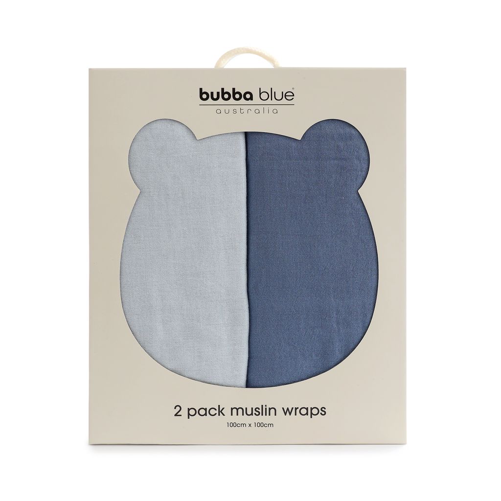 Bubba Blue Sundae Muslin Wraps 2pk