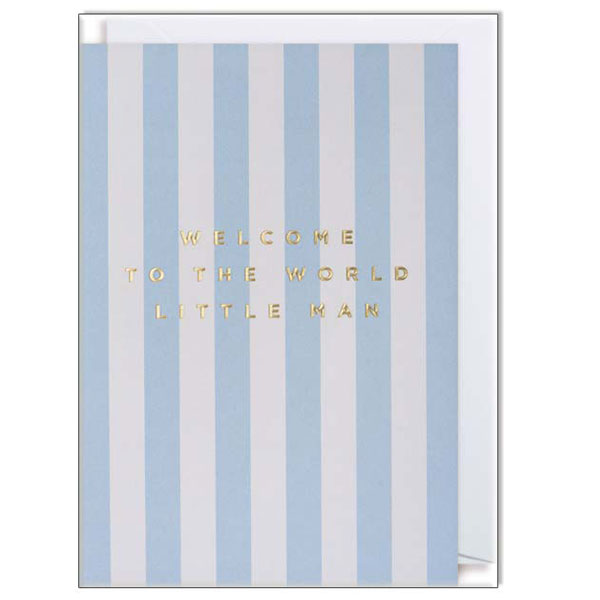 Waterlyn Logam Welcome To The World Little Man Greeting Card